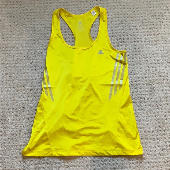 yellow adidas tank top